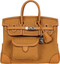 Hermes Birkin Cargo 25 Sesame Swift and Desert Toile Canvas Palladium Hardware Hermes Birkin Cargo 25 Sesame Swift and Desert Toile Canvas Palladium Hardware
