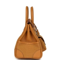 Hermes Birkin Cargo 25 Sesame Swift and Desert Toile Canvas Palladium Hardware Hermes Birkin Cargo 25 Sesame Swift and Desert Toile Canvas Palladium Hardware