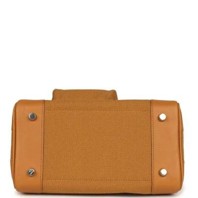 Hermes Birkin Cargo 25 Sesame Swift and Desert Toile Canvas Palladium Hardware Hermes Birkin Cargo 25 Sesame Swift and Desert Toile Canvas Palladium Hardware
