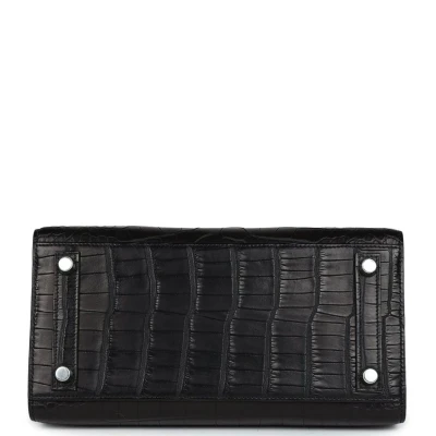 Hermes Birkin Sellier 25 Black Matte Alligator Palladium Hardware Hermes Birkin Sellier 25 Black Matte Alligator Palladium Hardware