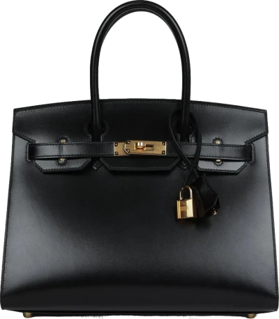 Hermes Birkin Sellier 30 Black Box Gold Hardware Hermes Birkin Sellier 30 Black Box Gold Hardware