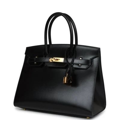 Hermes Birkin Sellier 30 Black Box Gold Hardware Hermes Birkin Sellier 30 Black Box Gold Hardware
