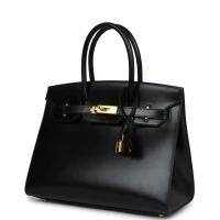 Hermes Birkin Sellier 30 Black Box Gold Hardware Hermes Birkin Sellier 30 Black Box Gold Hardware