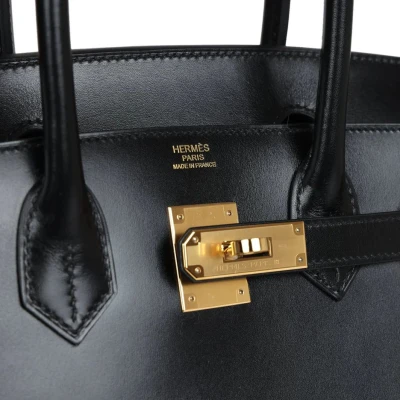 Hermes Birkin Sellier 30 Black Box Gold Hardware Hermes Birkin Sellier 30 Black Box Gold Hardware