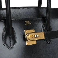 Hermes Birkin Sellier 30 Black Box Gold Hardware Hermes Birkin Sellier 30 Black Box Gold Hardware