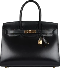 Hermes Birkin Sellier 30 Black Box Gold Hardware Hermes Birkin Sellier 30 Black Box Gold Hardware