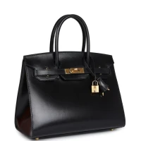 Hermes Birkin Sellier 30 Black Box Gold Hardware Hermes Birkin Sellier 30 Black Box Gold Hardware