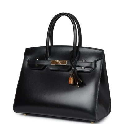 Hermes Birkin Sellier 30 Black Box Gold Hardware Hermes Birkin Sellier 30 Black Box Gold Hardware
