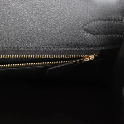 Hermes Birkin Sellier 30 Black Veau Madame Gold Hardware