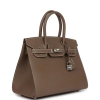 Hermes Birkin Sellier 30 Etoupe Epsom Palladium Hardware Hermes Birkin Sellier 30 Etoupe Epsom Palladium Hardware
