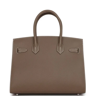Hermes Birkin Sellier 30 Etoupe Epsom Palladium Hardware Hermes Birkin Sellier 30 Etoupe Epsom Palladium Hardware