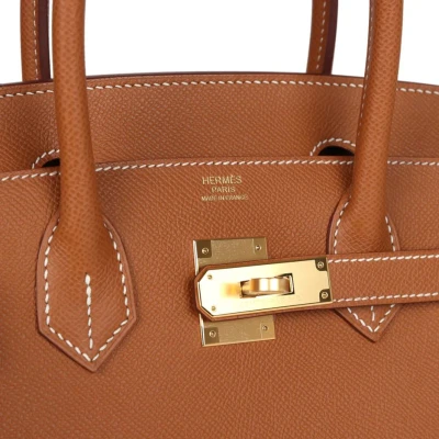 Hermes Birkin Sellier 30 Gold Epsom Gold Hardware Hermes Birkin Sellier 30 Gold Epsom Gold Hardware
