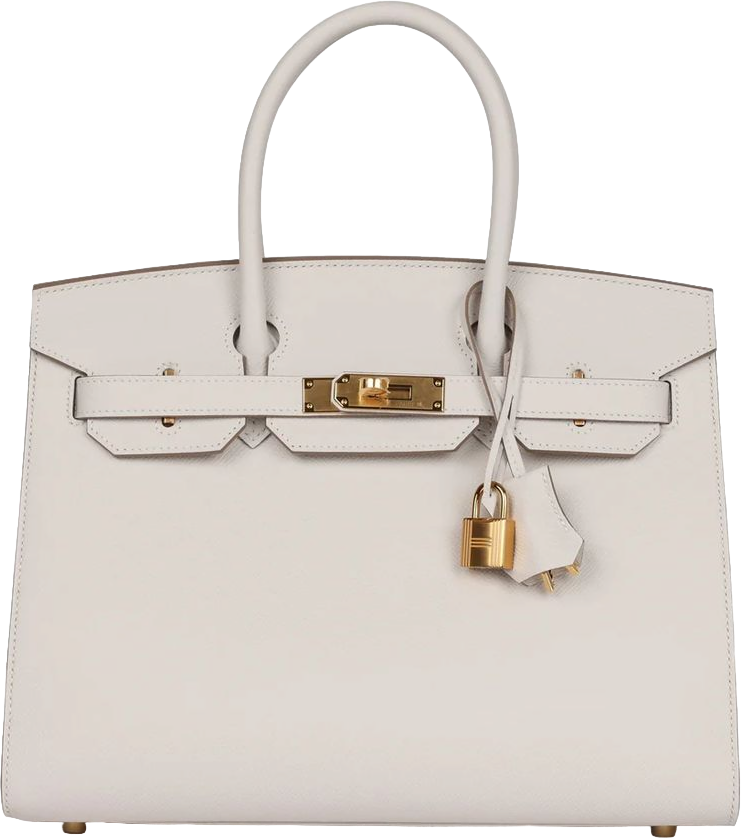 Hermes Birkin Sellier 30 Gris Pale Epsom Gold Hardware