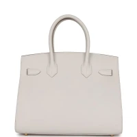 Hermes Birkin Sellier 30 Gris Pale Epsom Gold Hardware Hermes Birkin Sellier 30 Gris Pale Epsom Gold Hardware