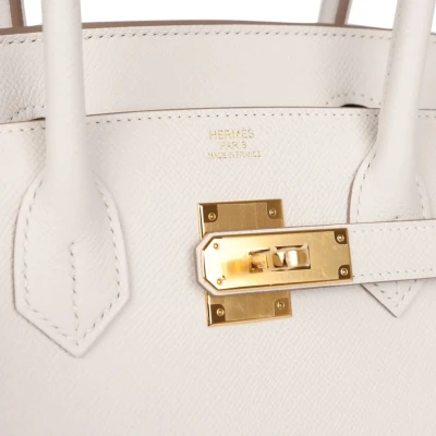 Hermes Birkin Sellier 30 Gris Pale Epsom Gold Hardware Hermes Birkin Sellier 30 Gris Pale Epsom Gold Hardware