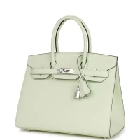 Hermes Birkin Sellier 30 Vert Fizz Epsom Palladium Hardware