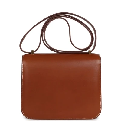 Hermes Constance 1-18 Fauve Barenia Gold Hardware