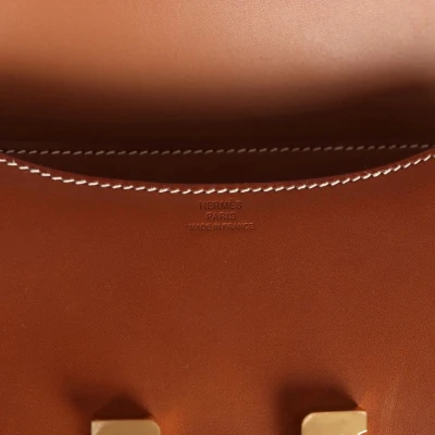 Hermes Constance 1-18 Fauve Barenia Gold Hardware