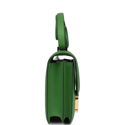 Hermes Constance 1-18 Vert Yucca Epsom Gold Hardware