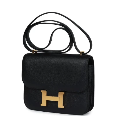 Hermes Constance 18 Black Epsom Gold Hardware Hermes Constance 18 Black Epsom Gold Hardware
