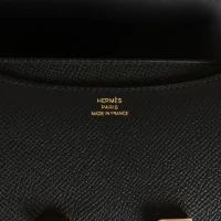 Hermes Constance 18 Black Epsom Rose Gold Hardware