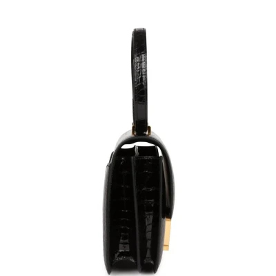 Hermes Constance 18 Black Shiny Alligator Gold Hardware Hermes Constance 18 Black Shiny Alligator Gold Hardware