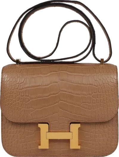 Hermes Constance 18 Chai Matte Alligator Gold Hardware Hermes Constance 18 Chai Matte Alligator Gold Hardware