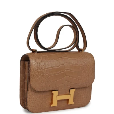 Hermes Constance 18 Chai Matte Alligator Gold Hardware Hermes Constance 18 Chai Matte Alligator Gold Hardware