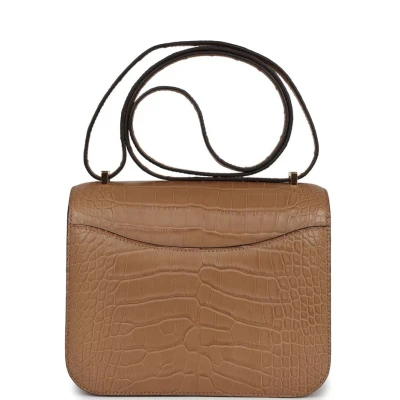 Hermes Constance 18 Chai Matte Alligator Gold Hardware Hermes Constance 18 Chai Matte Alligator Gold Hardware