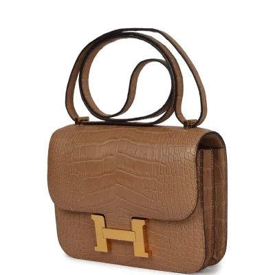 Hermes Constance 18 Chai Matte Alligator Gold Hardware Hermes Constance 18 Chai Matte Alligator Gold Hardware