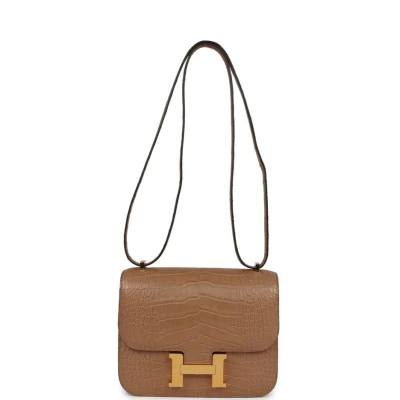 Hermes Constance 18 Chai Matte Alligator Gold Hardware Hermes Constance 18 Chai Matte Alligator Gold Hardware