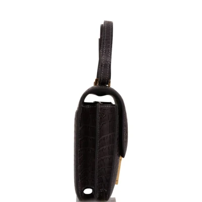 Hermes Constance 18 Graphite Matte Alligator Gold Hardware Hermes Constance 18 Graphite Matte Alligator Gold Hardware