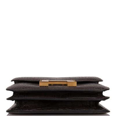 Hermes Constance 18 Graphite Matte Alligator Gold Hardware Hermes Constance 18 Graphite Matte Alligator Gold Hardware
