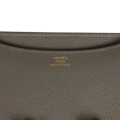 Hermes Constance 18 Gris Meyer Verso Evercolor Permabrass Hardware