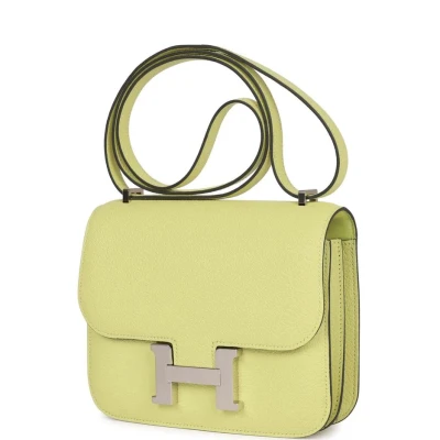 Hermes Constance 18 Jaune Bourgeon Chevre Palladium Hardware Hermes Constance 18 Jaune Bourgeon Chevre Palladium Hardware