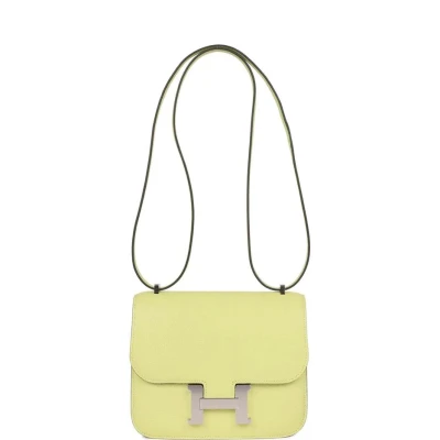 Hermes Constance 18 Jaune Bourgeon Chevre Palladium Hardware Hermes Constance 18 Jaune Bourgeon Chevre Palladium Hardware