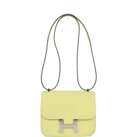 Hermes Constance 18 Jaune Bourgeon Chevre Palladium Hardware Hermes Constance 18 Jaune Bourgeon Chevre Palladium Hardware