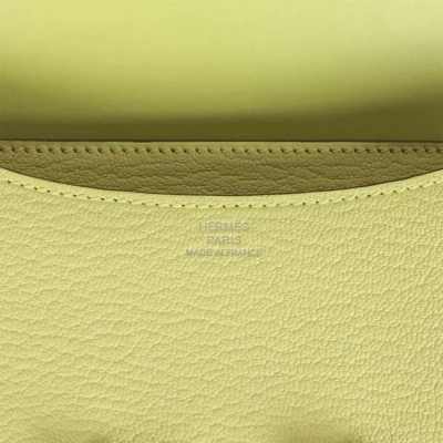 Hermes Constance 18 Jaune Bourgeon Chevre Palladium Hardware Hermes Constance 18 Jaune Bourgeon Chevre Palladium Hardware