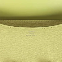 Hermes Constance 18 Jaune Bourgeon Chevre Palladium Hardware Hermes Constance 18 Jaune Bourgeon Chevre Palladium Hardware