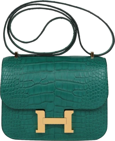 Hermes Constance 18 Malachite Matte Alligator Gold Hardware Hermes Constance 18 Malachite Matte Alligator Gold Hardware