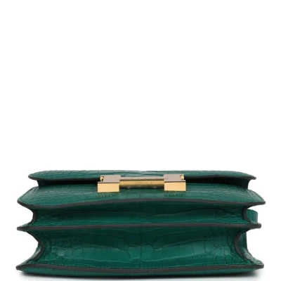 Hermes Constance 18 Malachite Matte Alligator Gold Hardware Hermes Constance 18 Malachite Matte Alligator Gold Hardware