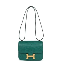 Hermes Constance 18 Malachite Matte Alligator Gold Hardware Hermes Constance 18 Malachite Matte Alligator Gold Hardware
