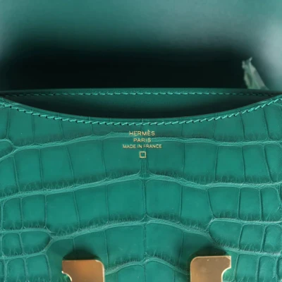 Hermes Constance 18 Malachite Matte Alligator Gold Hardware Hermes Constance 18 Malachite Matte Alligator Gold Hardware