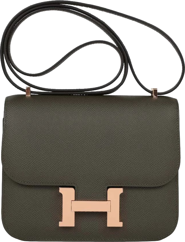 Hermes Constance 18 Vert de Gris Epsom Rose Gold Hardware