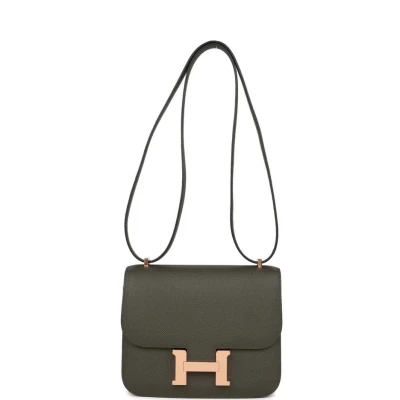 Hermes Constance 18 Vert de Gris Epsom Rose Gold Hardware Hermes Constance 18 Vert de Gris Epsom Rose Gold Hardware