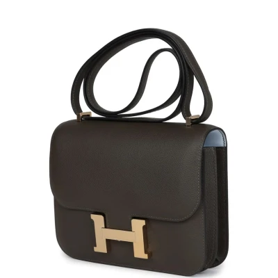 Hermes Constance 18 Vert Maquis Verso Evercolor Permabrass Hardware
