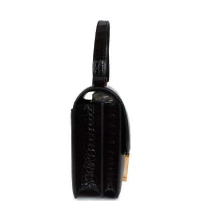 Hermes Constance 24 Black Shiny Alligator Rose Gold Hardware Hermes Constance 24 Black Shiny Alligator Rose Gold Hardware