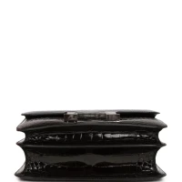 Hermes Constance 24 Tri-Color Black, Bleu Baltique and Vert Rousseau Shiny Alligator Palladium Hardware Hermes Constance 24 Tri-Color Black, Bleu Baltique and Vert Rousseau Shiny Alligator Palladium Hardware