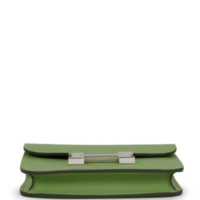 Hermes Constance Slim Wallet Vert Criquet Epsom Palladium Hardware Hermes Constance Slim Wallet Vert Criquet Epsom Palladium Hardware