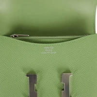 Hermes Constance Slim Wallet Vert Criquet Epsom Palladium Hardware Hermes Constance Slim Wallet Vert Criquet Epsom Palladium Hardware